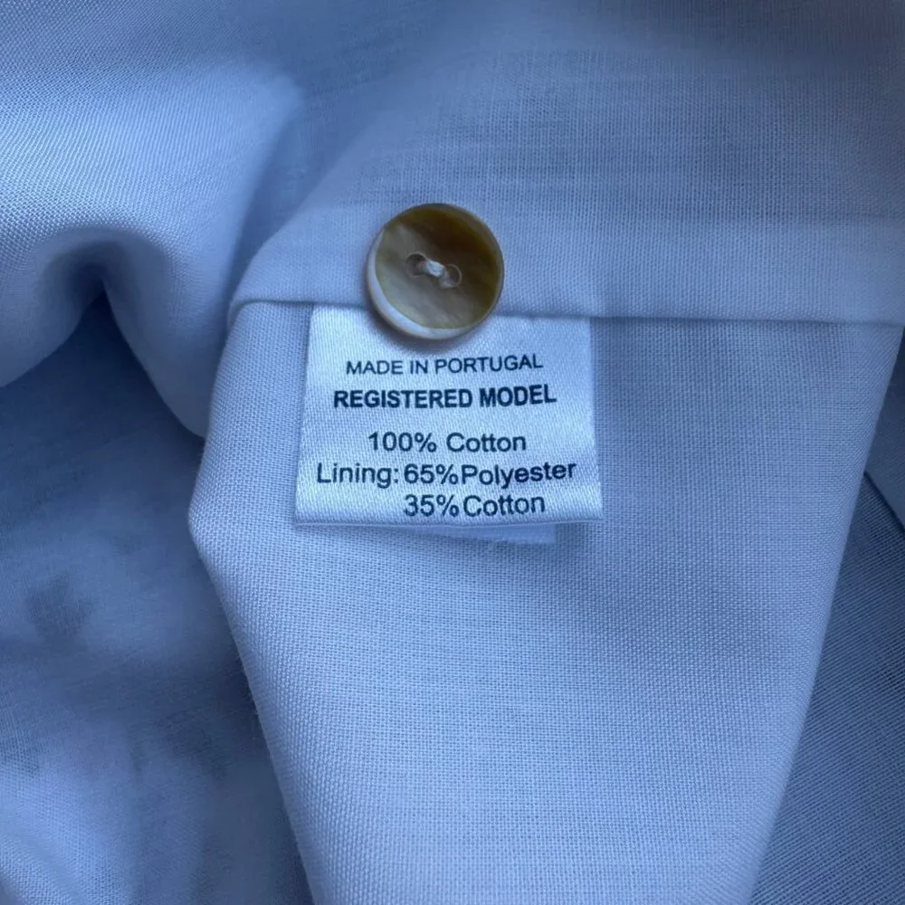 OSCAR DE LA RENTA Floral Dress Girls 8 Cotton Ruffle Neck Spring Summer Flowers - Picture 8 of 8